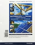 Mathematics for the Trades A Guided Approach Books a la Carte Edition 10th 9780321952714 Front Cover