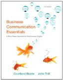 Business Communication Essentials 5th 9780132539715 Front Cover