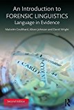 An Introduction to Forensic Linguistics: Language in Evidence  9781138641716 Front Cover