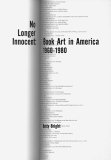 No Longer Innocent Book Art in America: 1960-1980 cover art