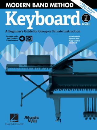 Modern Band Method - Keyboard, Book 1 (Book/Online Media)  9781540076717 Front Cover
