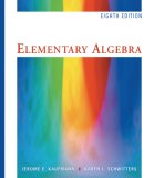 Elementary Algebra 8th 9780495105718 Front Cover