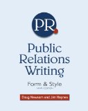 Public Relations Writing Form and Style 9th 2010 9781439082720 Front Cover
