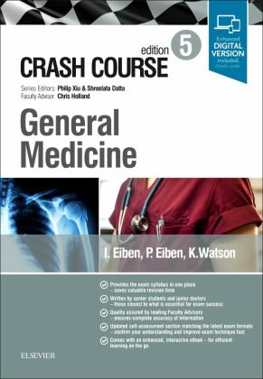 Crash Course General Medicine 5th 9780702073724 Front Cover