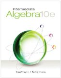 Intermediate Algebra:  cover art