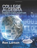 College Algebra: Real Mathematics, Real People cover art