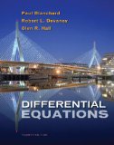 Student Solutions Manual for Blanchard/Devaney/Hall's Differential Equations, 4th 4th 2011 Revised  9780495826729 Front Cover