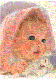 Baby W/ Blanket and Toy - New Child Greeting Card 2008 9781595835734 Front Cover
