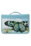 2 Corinthians 5:17 Butterfly Bible Cover for Women Zippered, with Handle, Canvas, Aqua, Large 2009 9780310823735 Front Cover