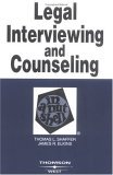 Legal Interviewing and Counseling in a Nutshell  cover art