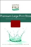 CEB Common English Bible Premium Large Print Decotone Crimson 2012 9781609260736 Front Cover