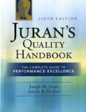 Juran's Quality Handbook: the Complete Guide to Performance Excellence 6/e  cover art