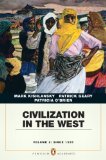 Civilization in the West 6th 9780205664740 Front Cover