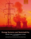 Energy Systems and Sustainability Power for a Sustainable Future cover art