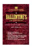 Ballentine's Law Dictionary 1993 9780827348745 Front Cover