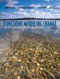 Functions Modeling Change A Preparation for Calculus cover art