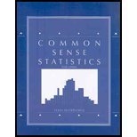COMMON SENSE STATISTICS cover art