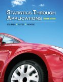 Statistics Through Applications  cover art