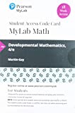 MyLab Math with Pearson EText -- 18 Week Standalone Access Card -- for Developmental Mathematics 4th 9780135910757 Front Cover