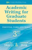 Academic Writing for Graduate Students Essential Tasks and Skills