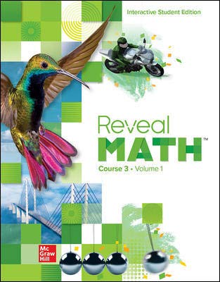 Reveal Math Course 3, Interactive Student Edition, Volume 1  9780076673759 Front Cover