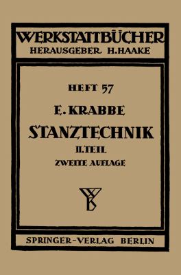 Stanztechnik 2nd 1943 9783642984761 Front Cover