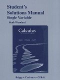 Student's Solutions Manual for Calculus for Scientists and Engineers, Single Variable  cover art