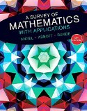 A Survey of Mathematics With Applications + Mymathlab Student Access Card:  9780134115764 Front Cover