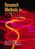 Research Methods in Psychology 8th 2005 9780534609764 Front Cover