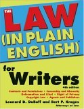 Law (In Plain English)ï¿½ for Writers 4th 2005 9781572484764 Front Cover
