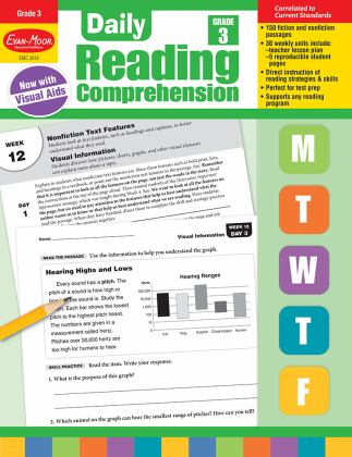 Daily Reading Comprehension, Grade 3  9781629384764 Front Cover