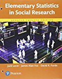Elementary Statistics in Social Research, Books a la Carte 12th 9780134427768 Front Cover