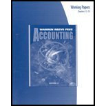 Accounting Working Papers Chapters 12-25 1st 2004 9780324203769 Front Cover