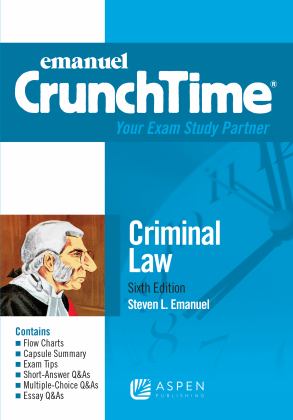 Emanuel Crunchtime for Criminal Law:  9781543805772 Front Cover