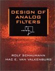 Design of Analog Filters 2nd 9780195118773 Front Cover