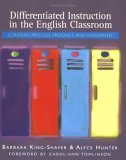 Differentiated Instruction in the English Classroom Content, Process, Product, and Assessment cover art