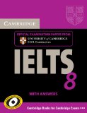 Cambridge IELTS 8 Student's Book with Answers Official Examination Papers from University of Cambridge ESOL Examinations cover art