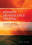 Beyond Significance Testing Statistics Reform in the Behavioral Sciences cover art