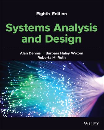 Systems Analysis and Design 8th 9781119803782 Front Cover