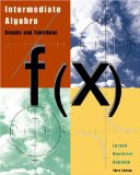 Intermediate Algebra Graphs and Functions 3rd 2002 9780618218783 Front Cover