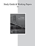 Study Guide and Working Papers for College Accounting (a Contemporary Approach)  cover art