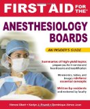 First Aid for the Anesthesiology Boards  cover art