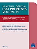 10 Actual, Official LSAT PrepTests Volume VI (PrepTests 72-81) 2017 9780998339788 Front Cover