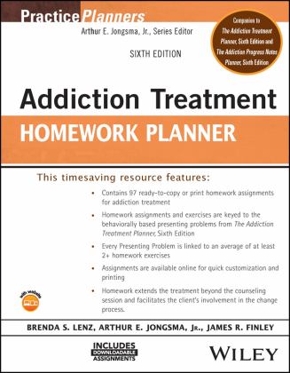 Addiction Treatment Homework Planner 6th 9781119987789 Front Cover
