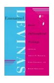 Emmanuel Levinas Basic Philosophical Writings 2008 9780253210791 Front Cover
