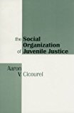 Social Organization of Juvenile Justice 1995 9781560007791 Front Cover