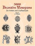 5000 Decorative Monograms for Artists and Craftspeople 2003 9780486429793 Front Cover