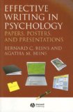 Effective Writing in Psychology Papers, Posters, and Presentations  9781405158794 Front Cover