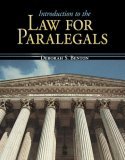 Introduction to the Law for Paralegals  cover art