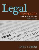 Legal Terminology with Flashcards 4th 2011 Revised  9781111136796 Front Cover